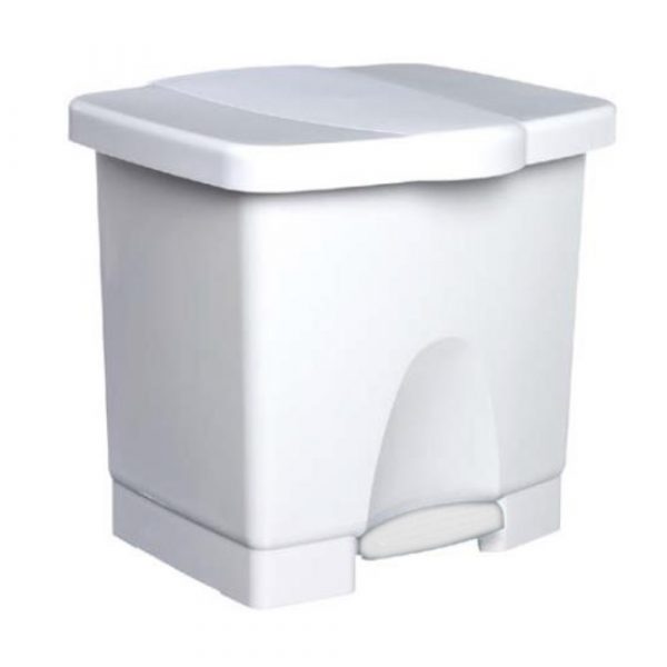 CONTENEDOR CON PEDAL 40 LITROS BLANCO LY-40BR