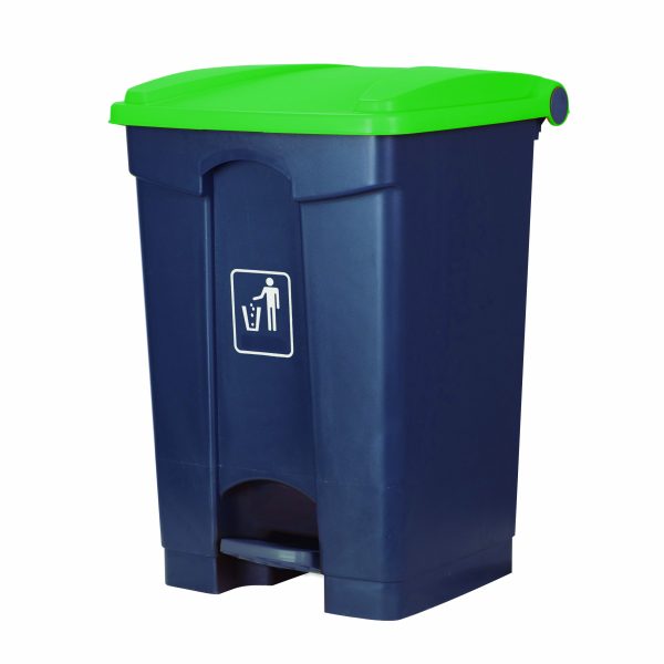 CONTENEDOR 45L VERDE C/PEDAL LYTEC  AF07334