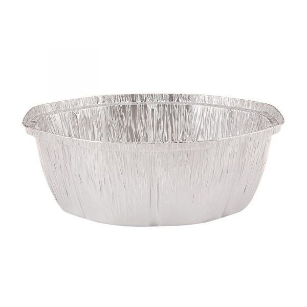 BANDEJA ALUM.CIRCULAR DE POLLO OVALADA 600 uds