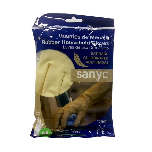 GUANTE LATEX SATINADO CARAMELO T-7(P)