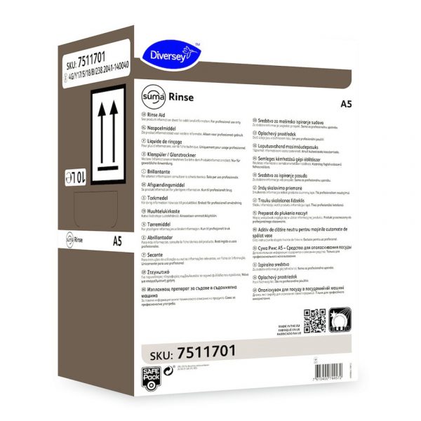 SUMA RINSE SIST.SAFEPACK A5 10L            7511701