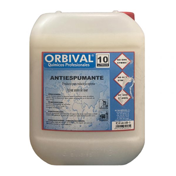 ANTIESPUMANTE ORBIVAL 10 KG.