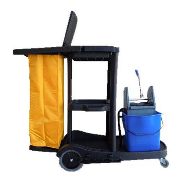 CARRO LIMPIEZA NEGRO + 1 CUBO 25 L   AF08180-E