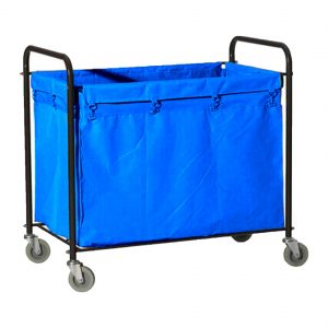 CARRO LAVANDERIA METALICO SACO AZUL  AF08156A