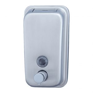 DOSIFICADOR JABON SATINADA DEPÓSITO VERT.  ALL1006