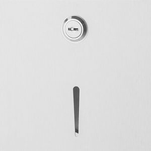 CERRADURA + LLAVE + PLETINA PORTARR.INOX LYTEC