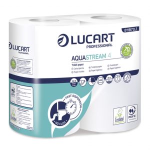PAPEL HIGIEN. LUCART AQUASTREAM 44M PACK 56 811B70