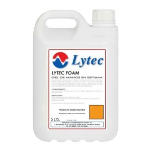 GEL DE MANOS EN ESPUMA LYTEC GARRAFA 5L. (C/4)