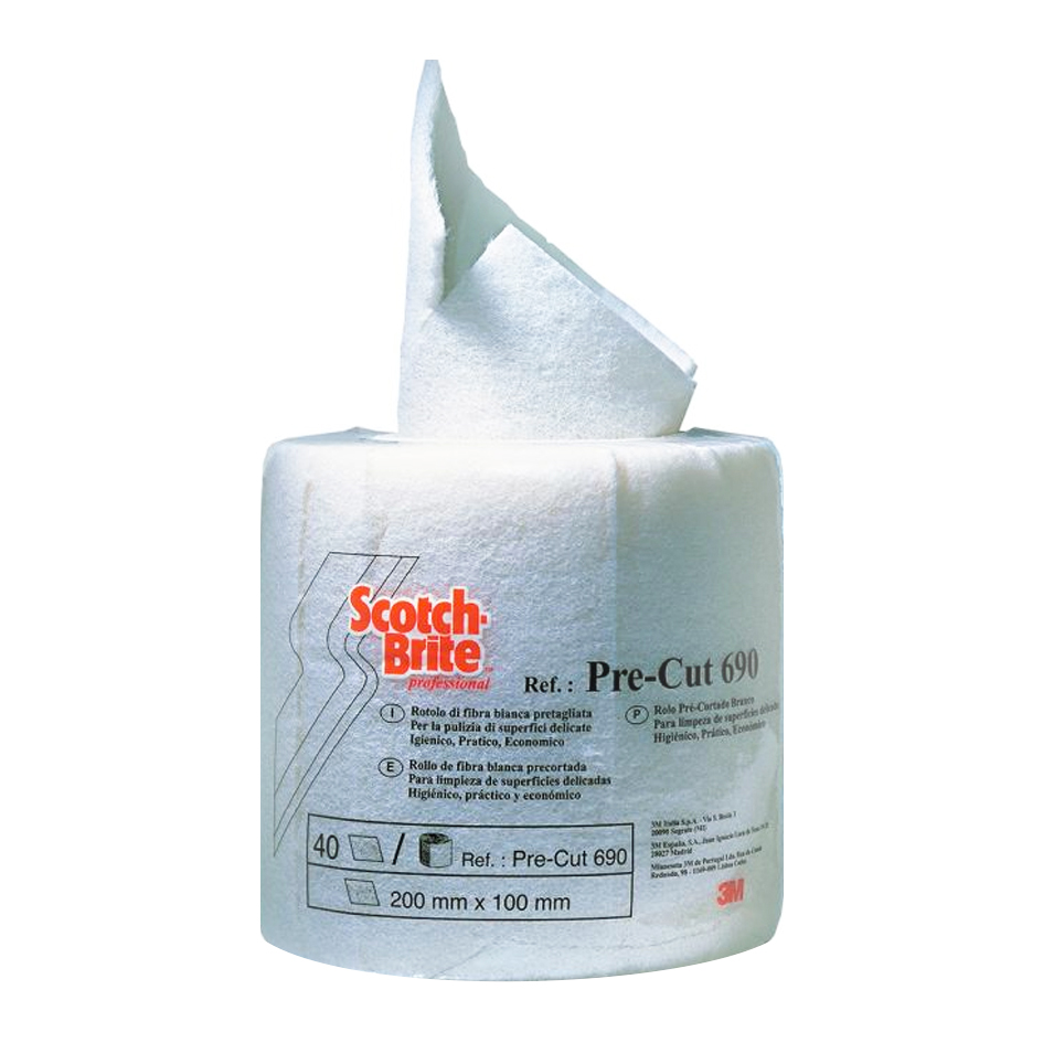 SCOTCH BRITE 90 BLANCO BAÑO ROLLO PRE-CUT 690