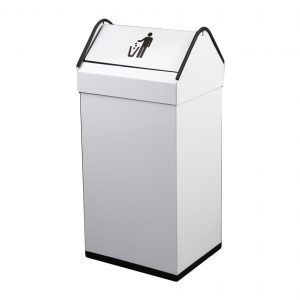 PAPELERA CABEZAL BASCULANTE METALICA 40L