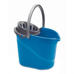 CUBO CON ESCURRIDOR OVALADO 14L AZUL REF.9029