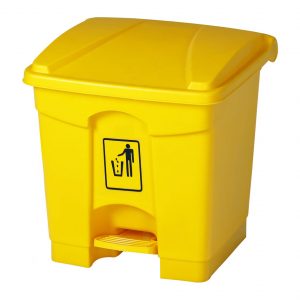 CONTENEDOR 30 LTS. AMARILLO C/PEDAL LYTEC  AF07330