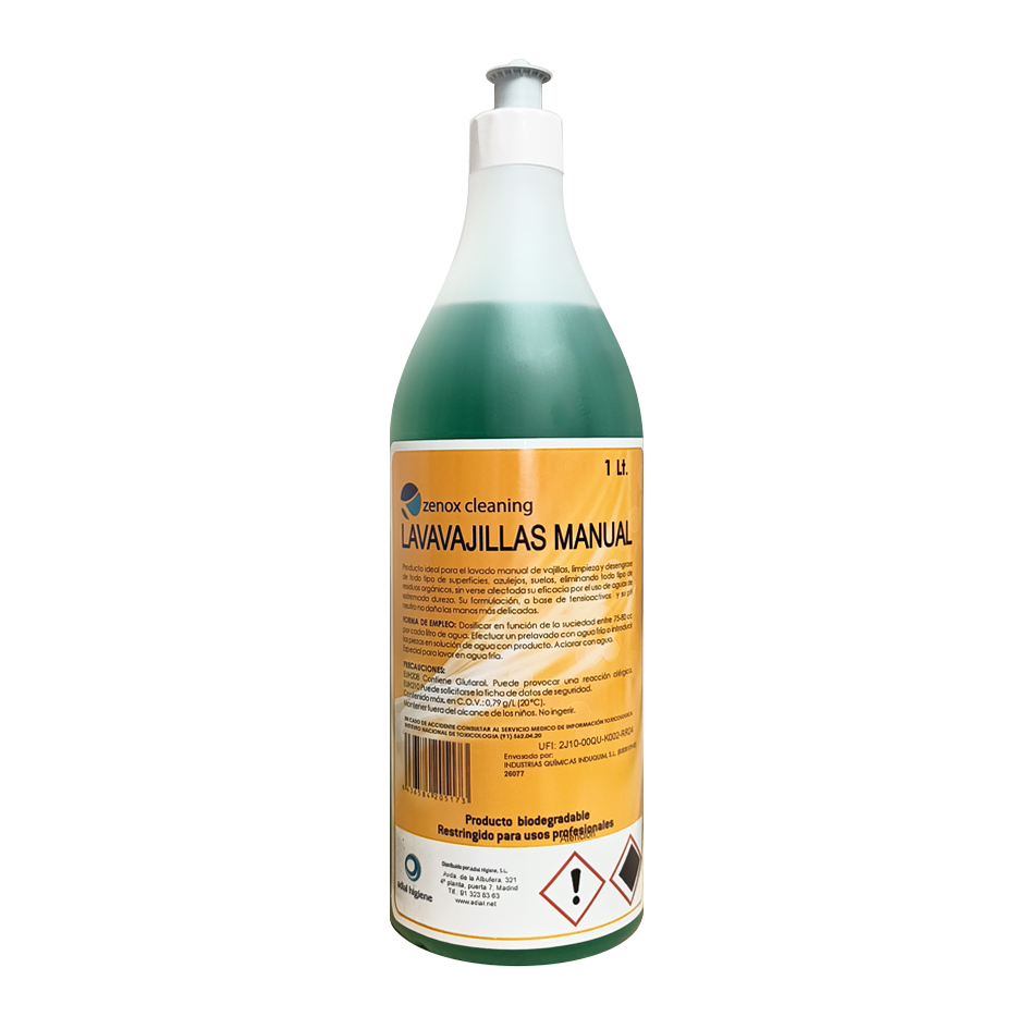 ZENOX LAVAVAJILLAS MANUAL 1L (CAJA 15)