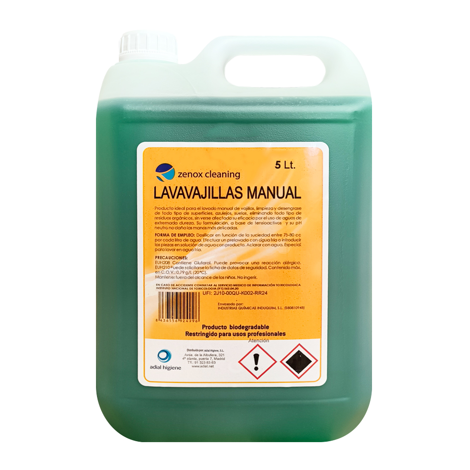 ZENOX CLEANING LAVAVAJILLA MANUAL 5L Z060