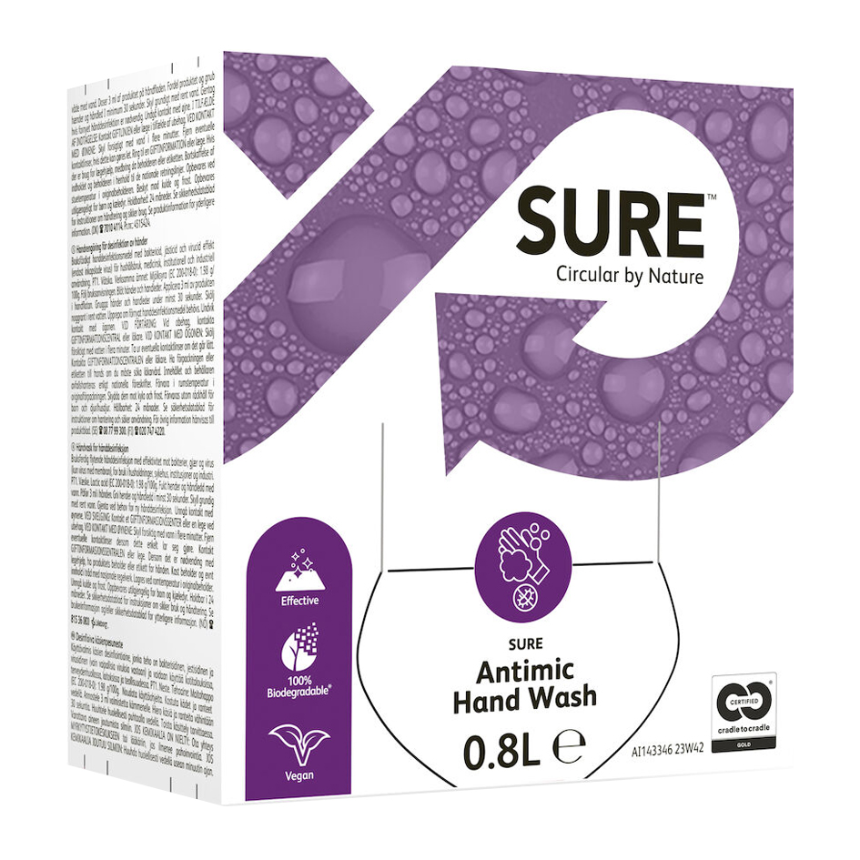 SURE ANTIMIC HAND WASH 6X0,8L LAVAMANOS 101109482