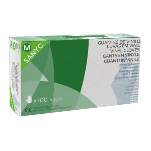 GUANTE VINILO DESECHABLE SIN POLVO T-P