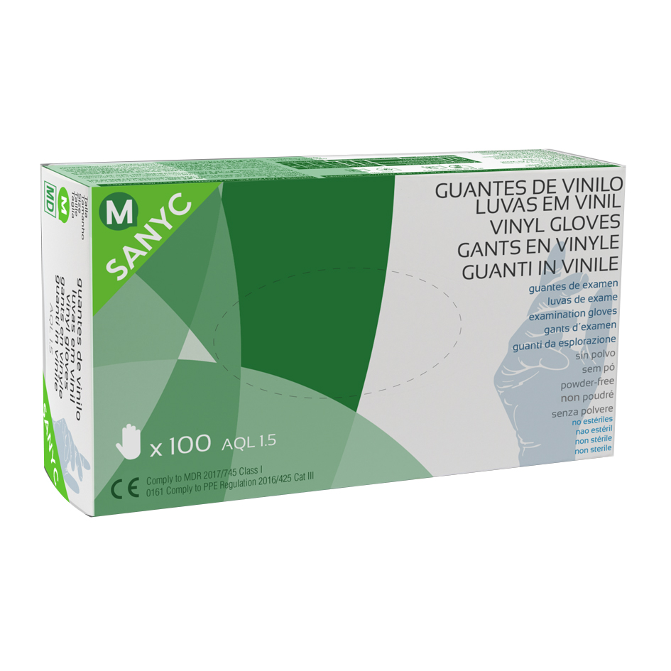 GUANTE VINILO DESECHABLE SIN POLVO T-G