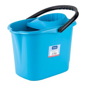CUBO RECTANGULAR C/ESCURRIDOR 14 L AZUL 01310